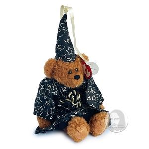 TY Attic Treasures Collection Merwyn Plush Bear Magician with Tag Y2K HTF